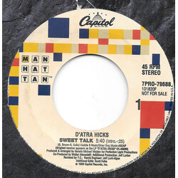 D'Atra Hicks Sweet Talk USED VINYL 7INCH 45 RPM PROMO