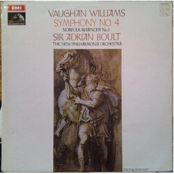 Ralph Vaughan Williams / Sir Adrian Boult / New Philharmonia Orchestra Symphony No. 4 / Norfolk Rhapsody No. 1 Vinyl LP USED