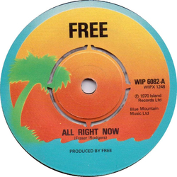 Free All Right Now Vinyl 7" USED