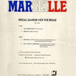 Marseille (2) Special Sampler- Not For Resale Vinyl 12" USED