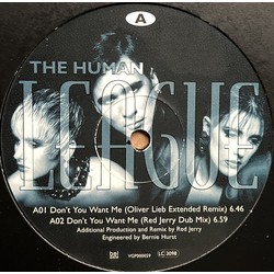The Human League Don't You Want Me (Remixes) Vinyl 12" USED