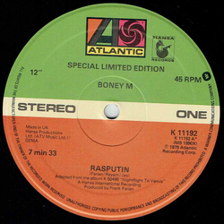 Boney M. Rasputin Vinyl 12" USED