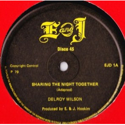 Delroy Wilson Sharing The Night Together / I Won't Take You Back Vinyl 12" USED