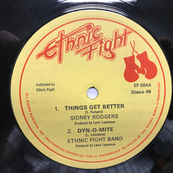 Sidney Rodgers / Ethnic Fight Band Things Get Better / Miracle Worker Vinyl 12" USED