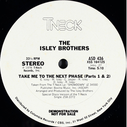 The Isley Brothers Take Me To The Next Phase Vinyl 12" USED