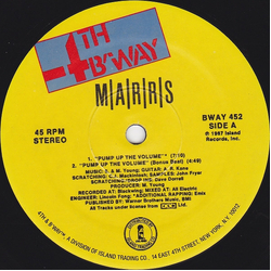 MARRS Pump Up The Volume Vinyl 12" USED
