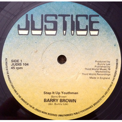 Barry Brown / Shorty The President Step It Up Youthman Vinyl 12" USED