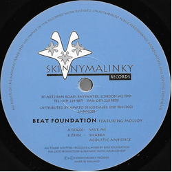 Beat Foundation / Molloy Save Me Vinyl 12" USED