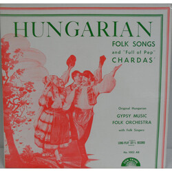 Gyula Toki Horváth Und Seine Zigeuner Hungarian Folk Songs, "Full Of Pep" Chardas' Vinyl LP USED