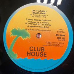 Club House Do It Again / Billie Jean Vinyl 12" USED