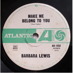 Barbara Lewis Make Me Belong To You Vinyl 7" USED