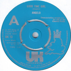 Angelo (69) Good Time Girl Vinyl 7" USED