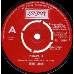 Ernie Smith Pitta Patta / Hail The Man Vinyl 7" USED