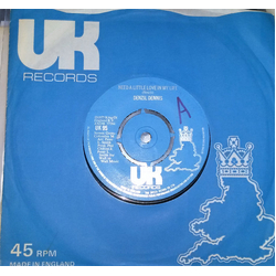 Denzil Dennis Need A Little Love In My Life Vinyl 7" USED
