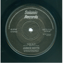 Janice Hoyte This Is It Vinyl 7" USED