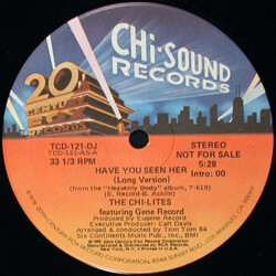 The Chi-Lites / Eugene Record Have You Seen Her Vinyl 12" USED