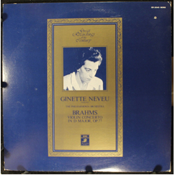 Johannes Brahms / Ginette Neveu Violin Concerto In D Major, Op.77 Vinyl LP USED