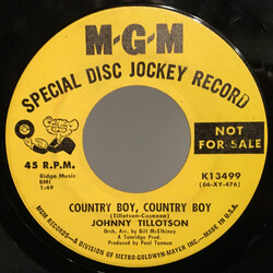Johnny Tillotson Me, Myself And I USED VINYL 7INCH 45 RPM PROMO