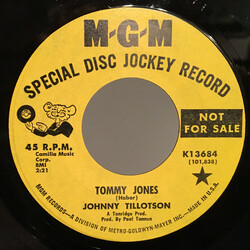 Johnny Tillotson Tommy Jones Vinyl 7" USED