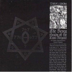 Thralldom The Seven Heads Of The Lion-Serpent Vinyl 7" USED
