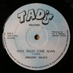 Gregory Isaacs Kool Ruler Come Again Vinyl 12" USED