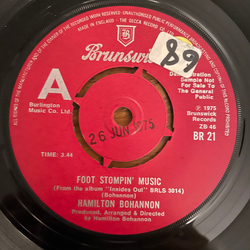 Hamilton Bohannon Foot Stompin' Music Vinyl 7" USED