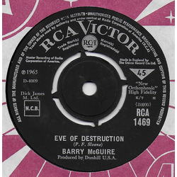 Barry McGuire Eve Of Destruction Vinyl 7" USED