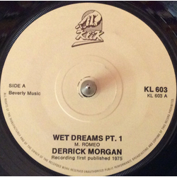 Derrick Morgan Wet Dreams Vinyl 7" USED