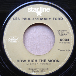 Les Paul & Mary Ford Vaya Con Dios / How High The Moon Vinyl 7" USED