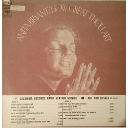 Anita Bryant How Great Thou Art Vinyl LP USED