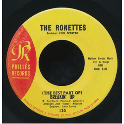 The Ronettes (The Best Part Of) Breakin' Up / Big Red Vinyl 7" USED