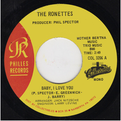 The Ronettes Baby, I Love You / (The Best Part Of) Breakin' Up Vinyl 7" USED