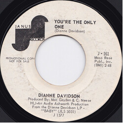 Dianne Davidson You're The Only One / (I Need A) Sixty Minute Man USED VINYL 7INCH 45 RPM SINGLE PROMO