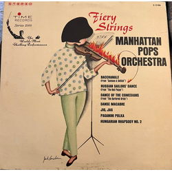 The Manhattan Pops Orchestra Fiery Strings Vinyl LP USED