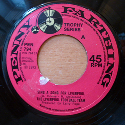 Liverpool F.C. / Liverpool Supporters Sing A Song For Liverpool / Liverpool, Liverpool Vinyl 7" USED