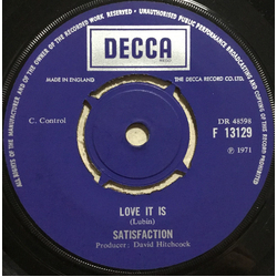 Satisfaction (2) Love It Is Vinyl 7" USED