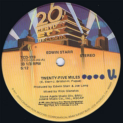 Edwin Starr Twenty-Five Miles Vinyl 12" USED