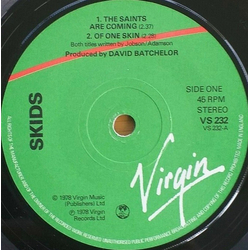 Skids The Saints Are Coming Vinyl 7" USED
