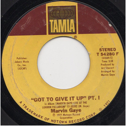 Marvin Gaye Got To Give It Up Vinyl 7" USED