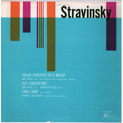 Igor Stravinsky Violin Concerto In D Major / Duo Concertant / Card Game (Jeu De Cartes) Vinyl LP USED