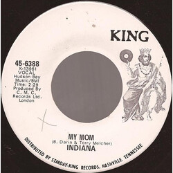 Indiana (13) My Mom USED VINYL 7INCH SINGLE