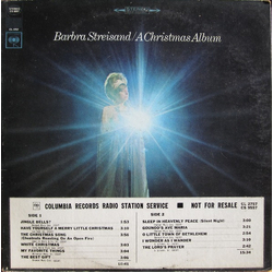 Barbra Streisand A Christmas Album Vinyl LP USED
