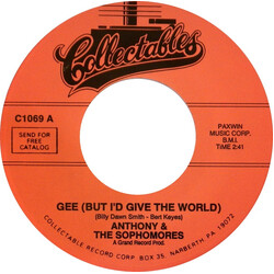 Anthony & The Sophomores Gee (But I'd Give The World) / It Depends On You Vinyl 7" USED