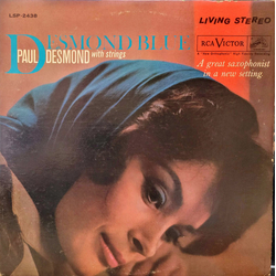 Paul Desmond With Strings Desmond Blue Vinyl LP USED