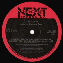 C-Bank / Diamond Eyes I Won't Stop Loving You Vinyl 12" USED