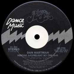 Dan Hartman Vertigo / Relight My Fire Vinyl 12" USED