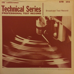 CBS Laboratories Technical Series Professional Test Record: Broadcast Test Record Vinyl LP USED