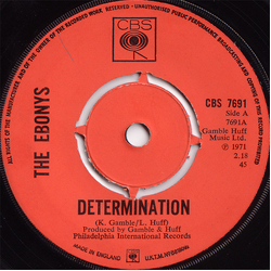 The Ebonys Determination Vinyl 7" USED
