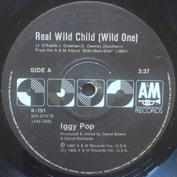 Iggy Pop Real Wild Child (Wild One) Vinyl 7" USED