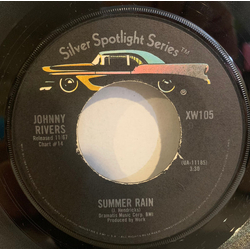 Johnny Rivers Summer Rain / The Tracks Of My Tears Vinyl 7" USED